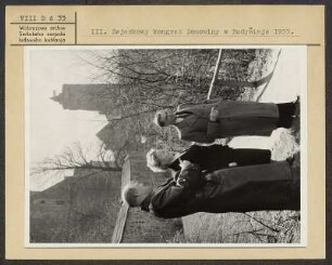 Auf dem III. Bundeskongress der Domowina in Bautzen. : Na III. Zwjazkowym kongresu Domowiny w Budyšinje.