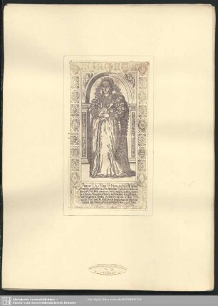 Herzogin Dorothea, Aebtissin zu Quedlinburg, Kurfürst Christian's I. Tochter † 26 Jahre alt 1617