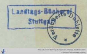 Stempel (Aus: UB Freiburg, TM 2018/1338-2).