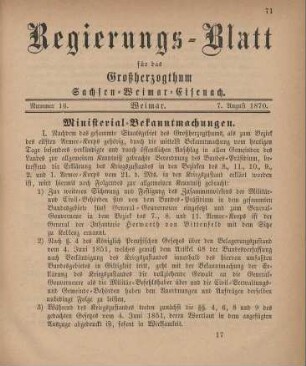 Nr. 16 : 7. August 1870
