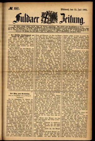 Ausgabe vom Mittwoch, den 12. Juli 1882.