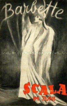 Programm des Varietés "Scala" in Berlin