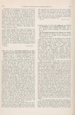 927-928 [Rezension] Evangelische Katechismen der Reformationszeit vor und neben Martin Luthers Kleinem Katechismus