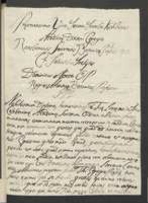 Brief von Domenico Nocca an Johann Jacob Kohlhaas an Regensburgische Botanische Gesellschaft