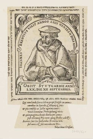 Bildnis Johann Brentz