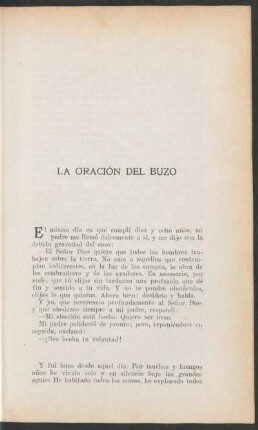 La oración del buzo
