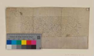 Markgraf Johann von Brandenburg erteilt seinen Konsens zur Verpfändung von 10 Gulden Jahreszins von 3 Höfen im Dorfe Blankenburg an das Kloster Seehausen/Uckermark durch Lucas von Blankenburg zu Bietikow.