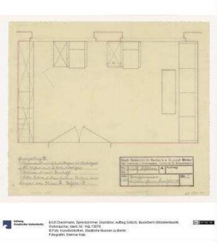 Sprechzimmer, Grundriss (Auftrag Götsch, Musikheim)