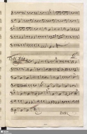 1341. Aria: Più dell' onde / Gazzaniga, G.