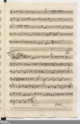 1341. Aria: Più dell' onde / Gazzaniga, G.
