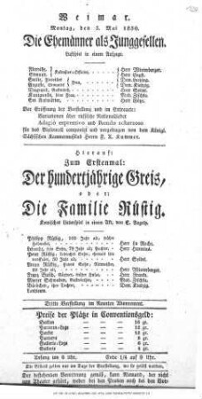 Die Ehemänner als Junggesellen