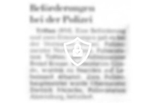 Beförderungen bei der Polizei