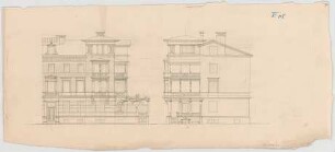 Thiersch, August ; München, Heßstr.; Privathaus - Ansichten