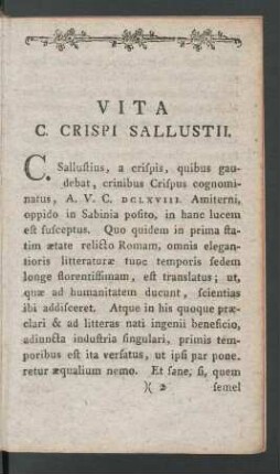 Vita C. Crispi Sallustii