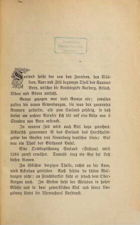Das Bernische Seeland