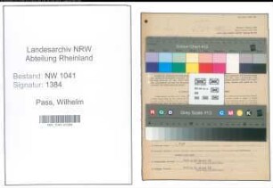 Entnazifizierung Wilhelm Pass , geb. 28.07.1900 (Posthalter)