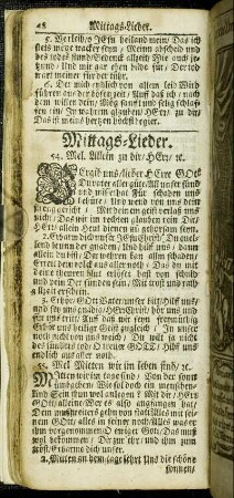 Mittags-Lieder.
