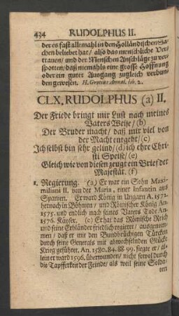 CLX. Rudolphus (a) II.