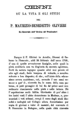 Cenni su la vita e gli studi.