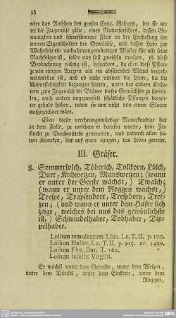 III. Gräser