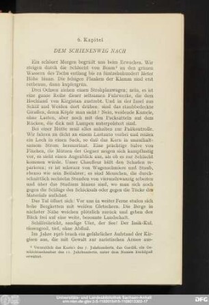 6. Kapitel Dem Schienenweg Nach