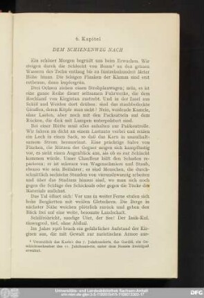 6. Kapitel Dem Schienenweg Nach