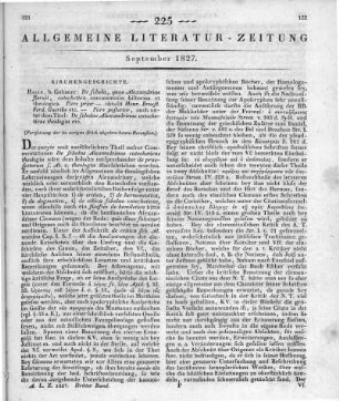 Güricke, H. E. F.: De Interna Schola Historia, de scholae Alexandrinae catecheticae theologia. Halle: Gebauer 1825 (Fortsetzung der im vorigen Stück abgebrochenen Recension)