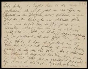 Brief von Franz Rosenzweig an Adele Rosenzweig