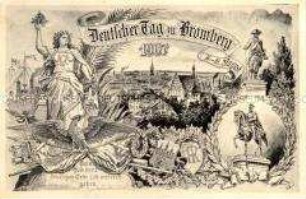 Postkarte zum "Deutschen Tag" in Bromberg