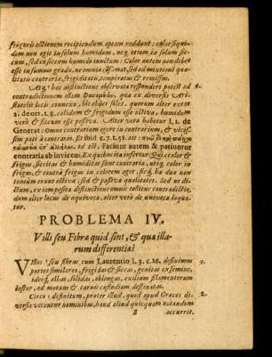 Problema IV. Villi seu Fibrae quid sint, & quae illarum differentia?