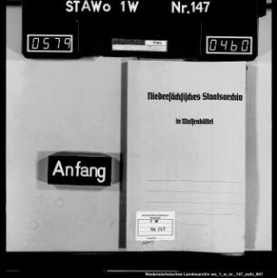 Übersendung des Depositengeldes durch das Friedensgericht Schöningen