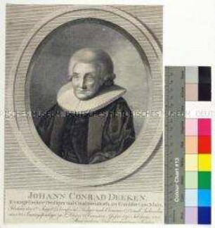 Porträt des evangelischen Theologen Johann Conrad Deeken
