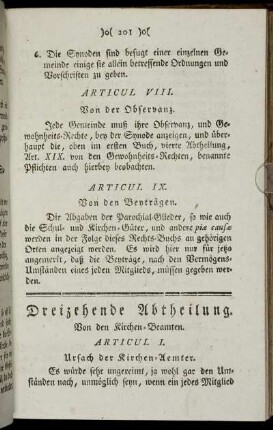 Dreizehende Abtheilung. - Sechzehende Abtheilung.
