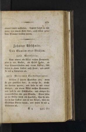 Zehnter Abschnitt.
