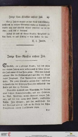 Junge ton-Künstler unserer Zeit