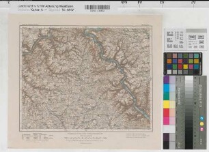 Deutsches Reich Karte des Deutschen Reiches Nr. 505 Boppard 1909/1918 1 : 100 000 27,5 x 35,5 Kartographische Abteilung der Preußischen Landesaufnahme Benkhausen
