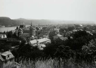 Remagen, Stadtansicht : Remagen. Stadtansicht mit Pfarrkirche St. Peter und Paul von Südwesten