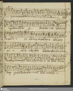[Federico Calvene:] Gaudeamus omnes fideles