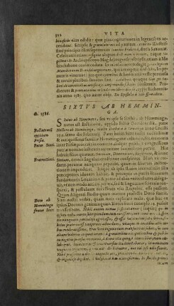 Sixtus ab Hemminga.