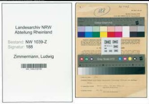 Entnazifizierung Ludwig Zimmermann , geb. 16.04.1894 (Stadtoberinspektor)