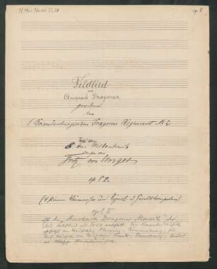 Feldlied; Coro maschile, tr (4); C-Dur; op.8