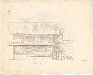 Hildebrand, Adolf von; Tegernsee; Landhaus Konrad Fiedler - Südseite (Ansicht)