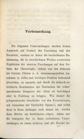 Chronologische Studien zur griechischen Geschichte zwischen der Dorischen Wanderung und den Perserkriegen