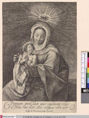 [Maria mit dem Christuskind; The virgin and the infant Christ; La vierge avec l'enfant Jésus]