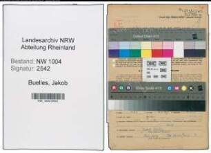 Entnazifizierung Jakob Buelles , geb. 02.09.1912 (Bahnarbeiter)