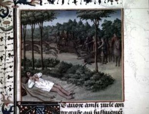Des cas des nobles hommes et femmes — Meleager, Folio 28recto