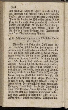 Du sollst nicht begehren deines Nächsten Knecht oder Magd!
