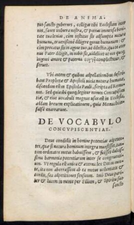 De Vocabulo Concupiscentiae.