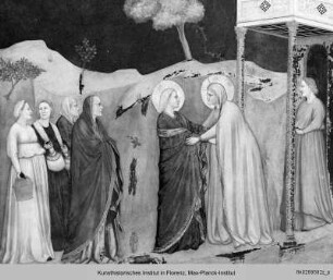 Ausmalung des Nordquerhauses : Christusszenen : Heimsuchung