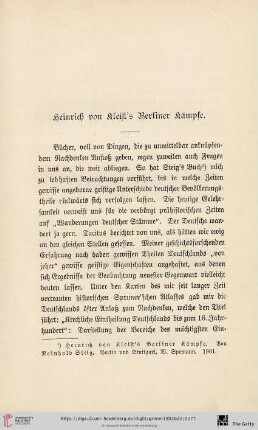 Heinrich von Kleist's Berliner Kämpfe